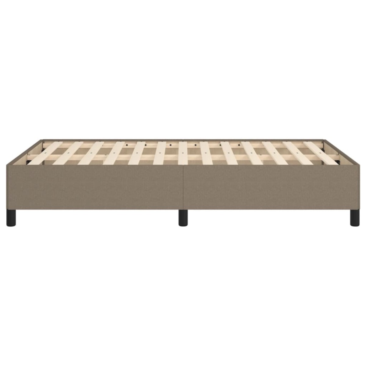 vidaXL Πλαίσιο Κρεβατιού Taupe 120x200 εκ. Υφασμάτινο