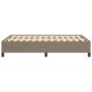 vidaXL Πλαίσιο Κρεβατιού Taupe 120x200 εκ. Υφασμάτινο