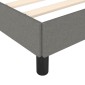 vidaXL Πλαίσιο Κρεβατιού Σκούρο Γκρι 140 x 190 εκ. Υφασμάτινο