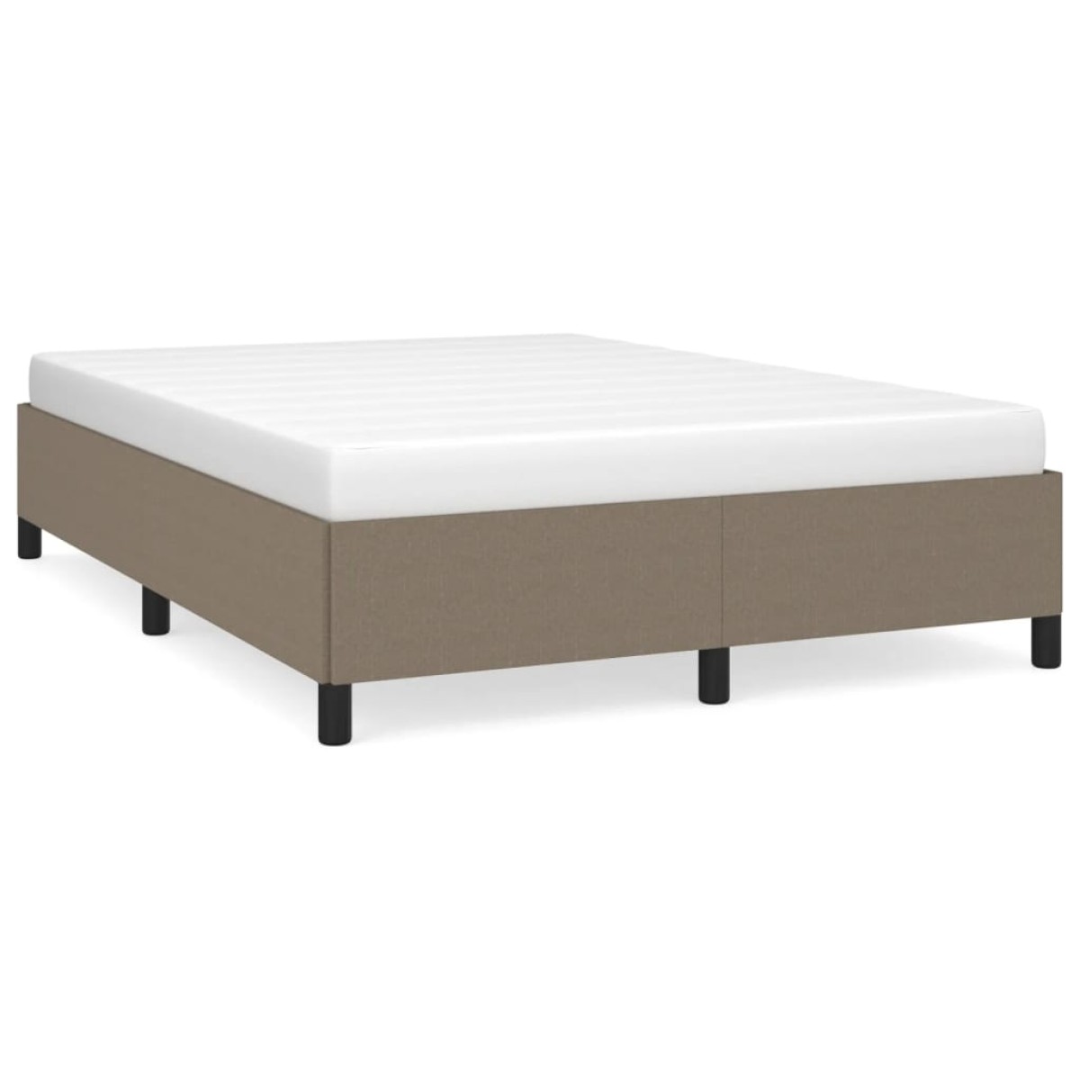 vidaXL Πλαίσιο Κρεβατιού Taupe 140 x 190 εκ. Υφασμάτινο