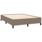 vidaXL Πλαίσιο Κρεβατιού Taupe 140 x 190 εκ. Υφασμάτινο