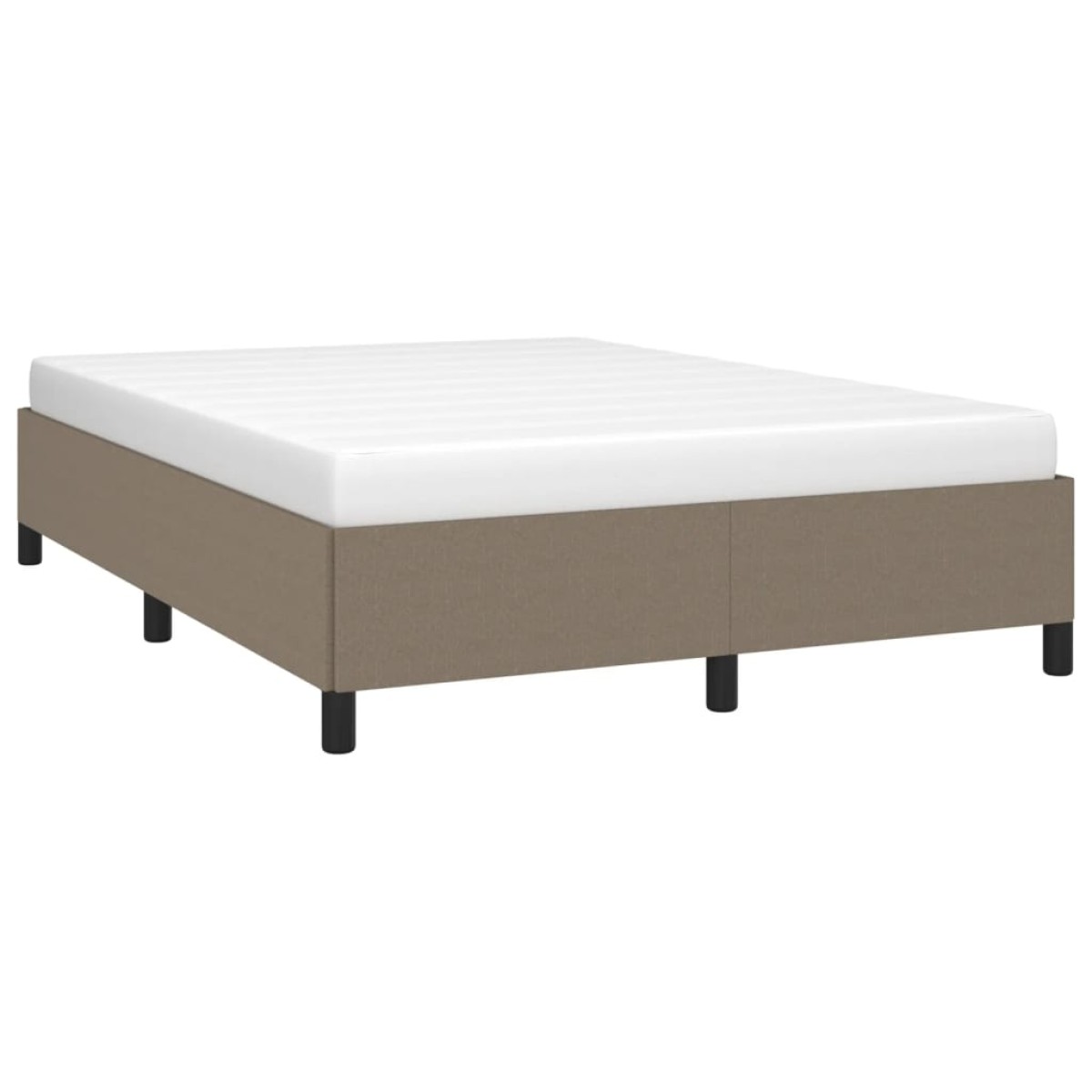 vidaXL Πλαίσιο Κρεβατιού Taupe 140 x 190 εκ. Υφασμάτινο