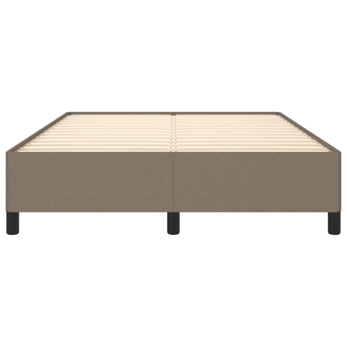 vidaXL Πλαίσιο Κρεβατιού Taupe 140 x 190 εκ. Υφασμάτινο