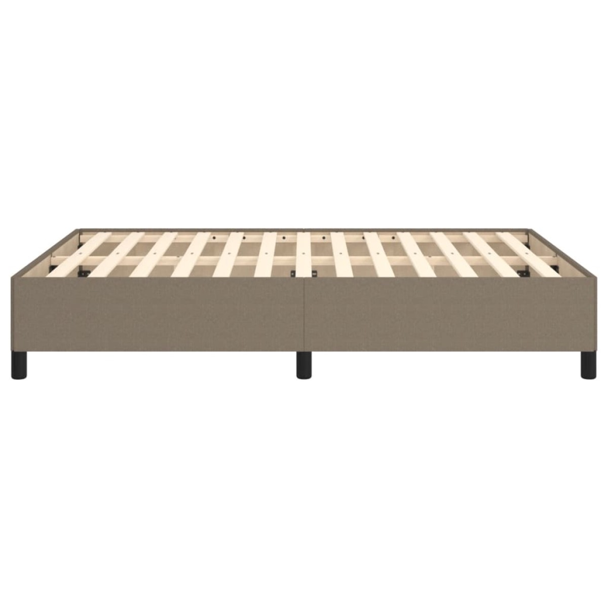 vidaXL Πλαίσιο Κρεβατιού Taupe 140 x 190 εκ. Υφασμάτινο
