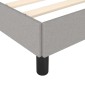 vidaXL Πλαίσιο Κρεβατιού Ανοιχτό Γκρι 140x200 εκ. Υφασμάτινο