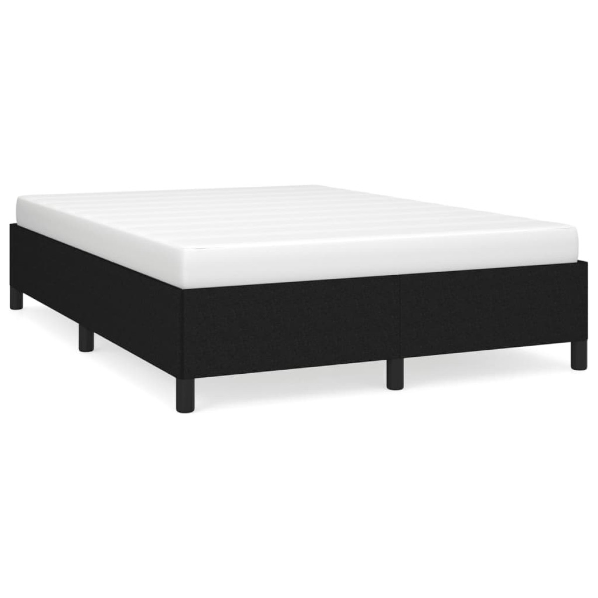 vidaXL Πλαίσιο Κρεβατιού Μαύρο 140x200 εκ. Υφασμάτινο