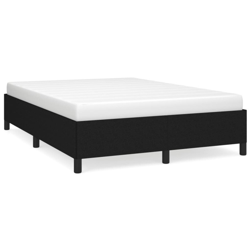 vidaXL Σκελετός Κρεβατιού Χωρίς Στρώμα Μαύρο 140x200 εκ.Υφασμάτινο