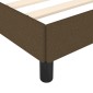 vidaXL Πλαίσιο Κρεβατιού Σκούρο Καφέ 140x200 εκ. Υφασμάτινο