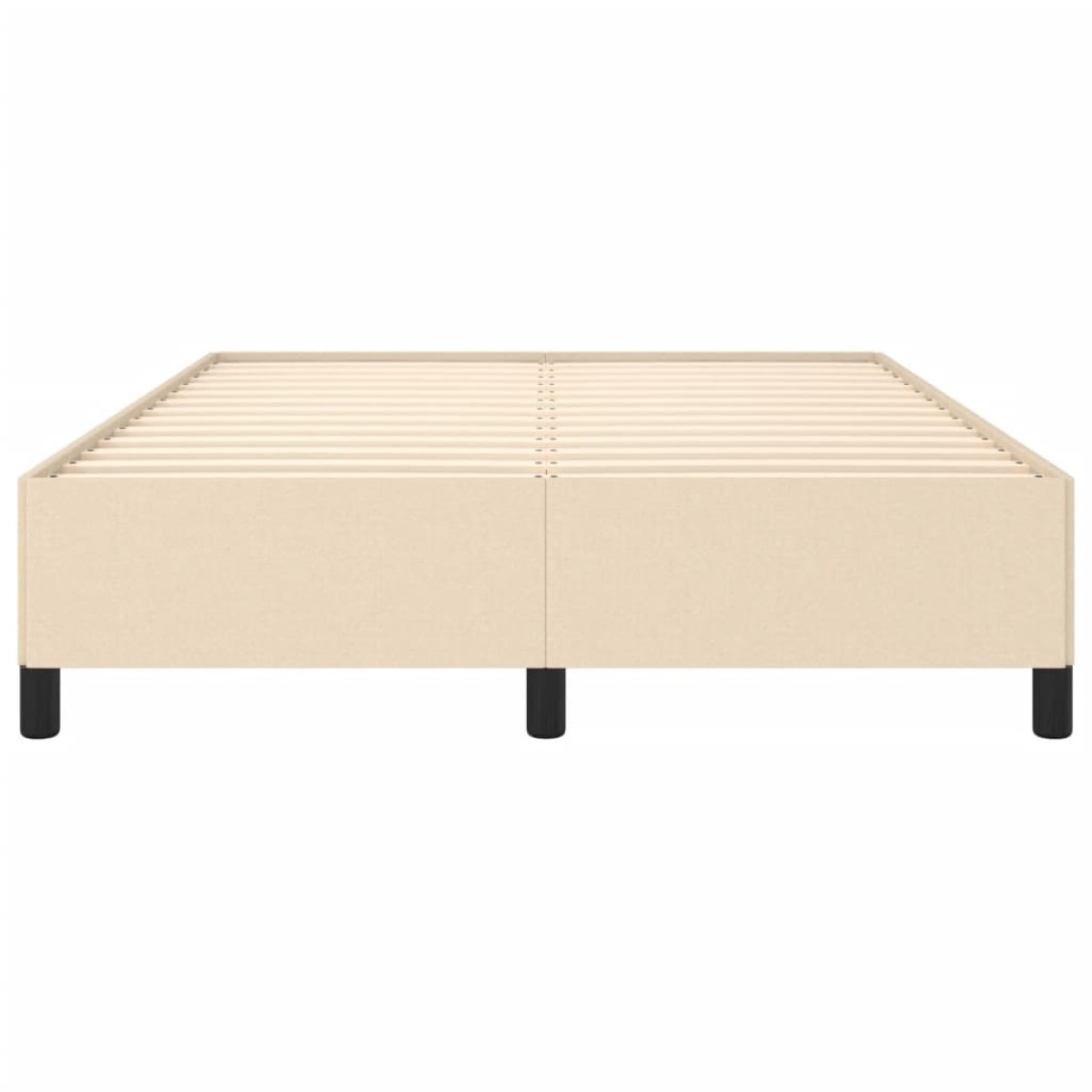 vidaXL Πλαίσιο Κρεβατιού Κρεμ 140x200 εκ. Υφασμάτινο