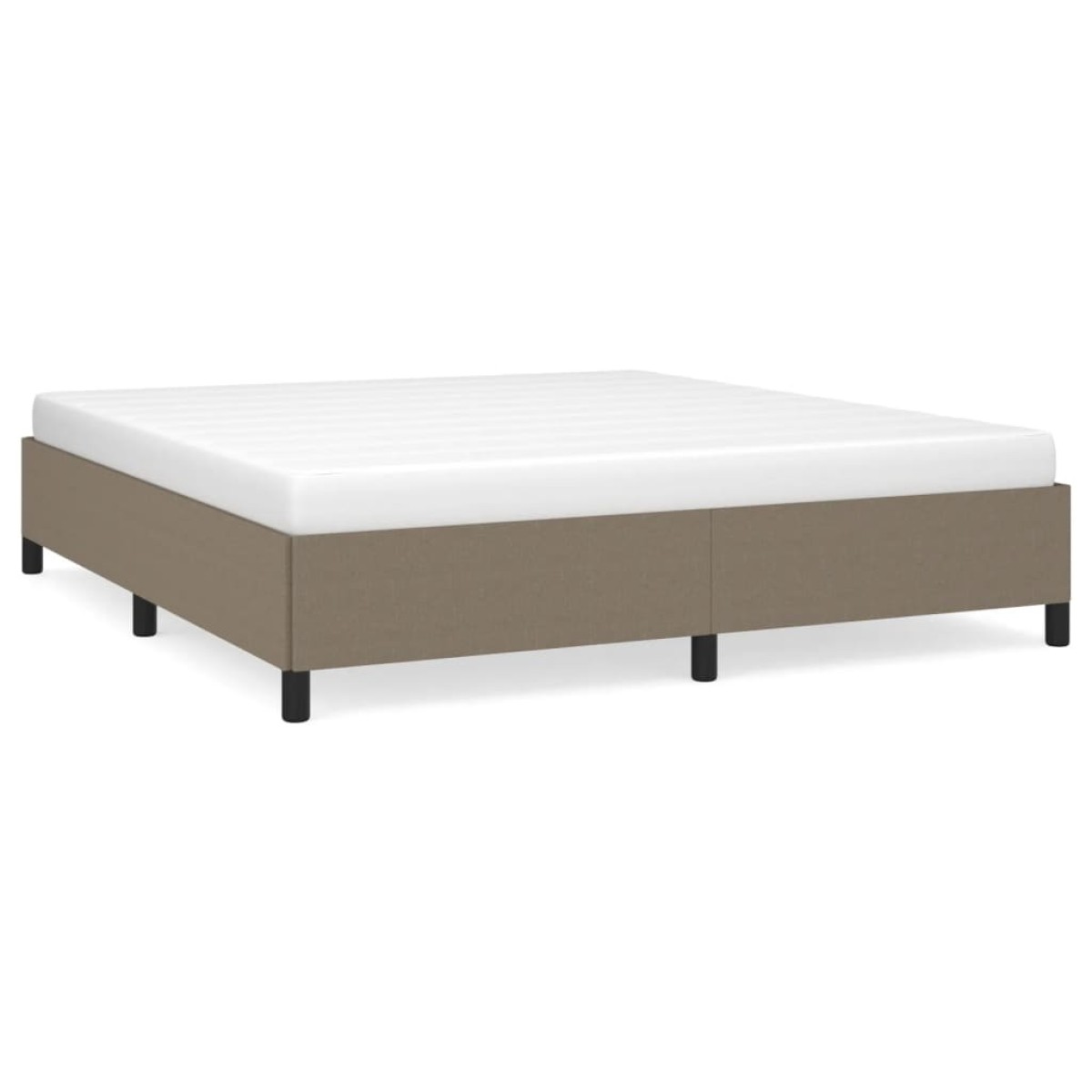 vidaXL Πλαίσιο Κρεβατιού Taupe 160x200 εκ. Υφασμάτινο