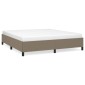 vidaXL Πλαίσιο Κρεβατιού Taupe 160x200 εκ. Υφασμάτινο
