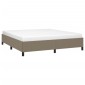 vidaXL Πλαίσιο Κρεβατιού Taupe 160x200 εκ. Υφασμάτινο