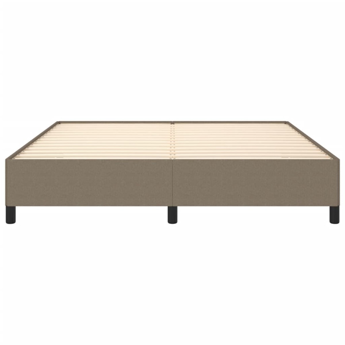 vidaXL Πλαίσιο Κρεβατιού Taupe 160x200 εκ. Υφασμάτινο