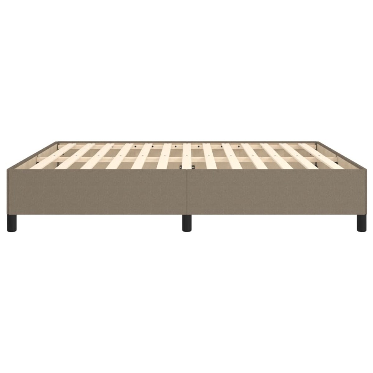 vidaXL Πλαίσιο Κρεβατιού Taupe 160x200 εκ. Υφασμάτινο