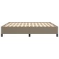 vidaXL Πλαίσιο Κρεβατιού Taupe 160x200 εκ. Υφασμάτινο