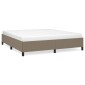 vidaXL Πλαίσιο Κρεβατιού Taupe 180x200 εκ. Υφασμάτινο