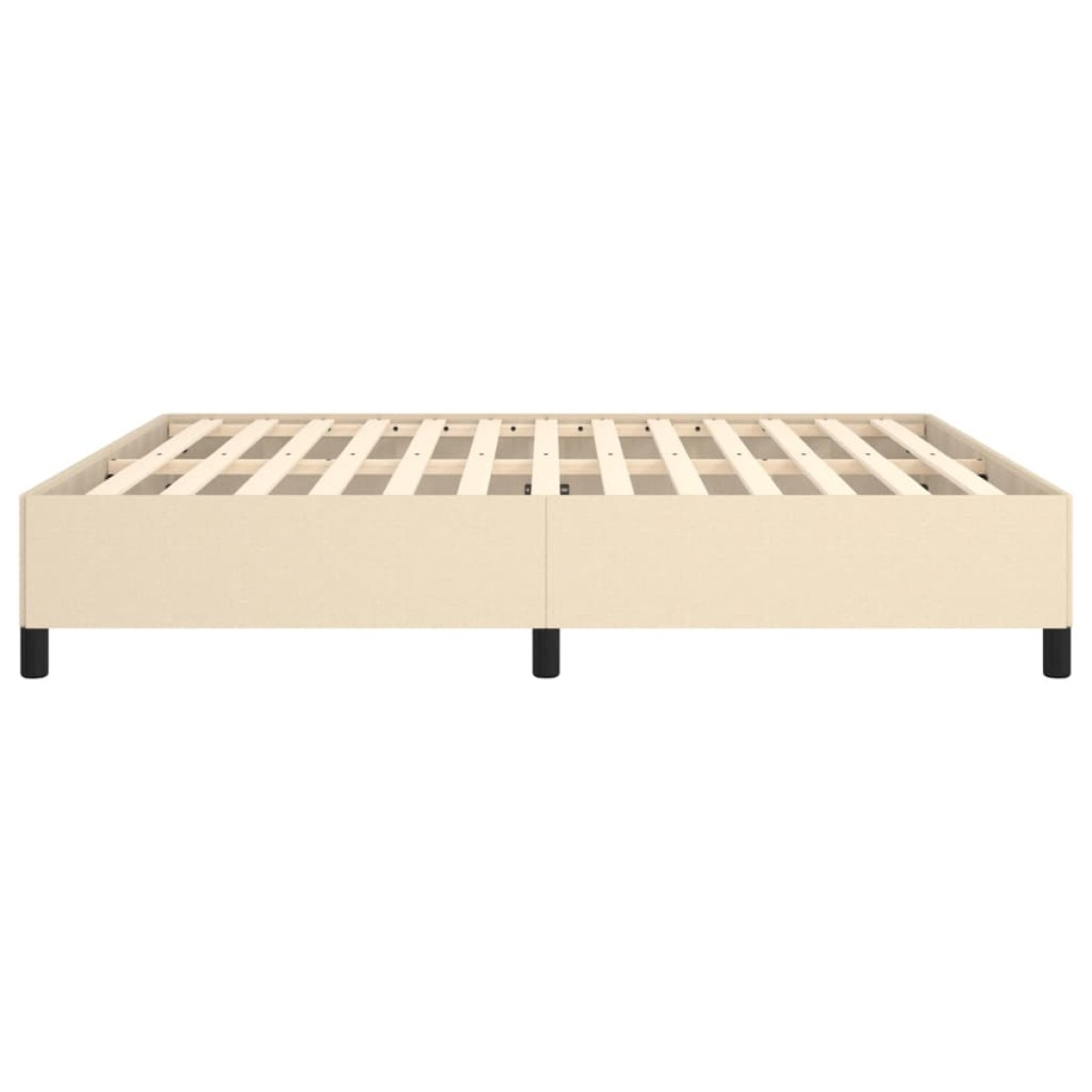 vidaXL Πλαίσιο Κρεβατιού Κρεμ 180x200 εκ. Υφασμάτινο