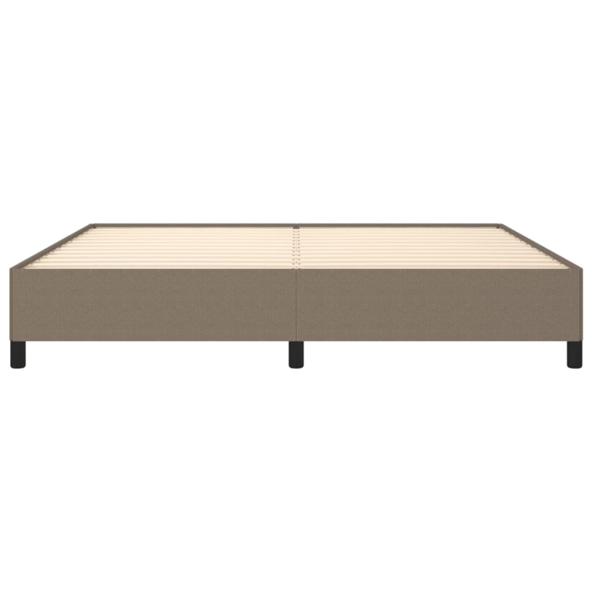 vidaXL Πλαίσιο Κρεβατιού Taupe 200x200 εκ. Υφασμάτινο