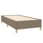 vidaXL Πλαίσιο Κρεβατιού Taupe 90x190 εκ. Υφασμάτινο