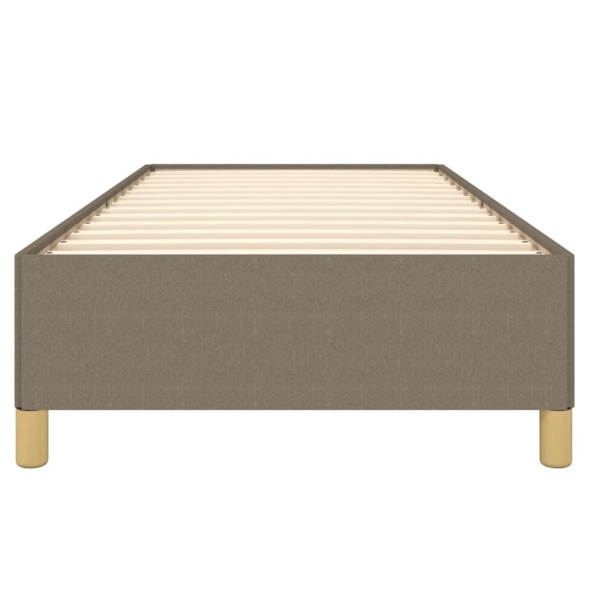 vidaXL Πλαίσιο Κρεβατιού Taupe 90x190 εκ. Υφασμάτινο