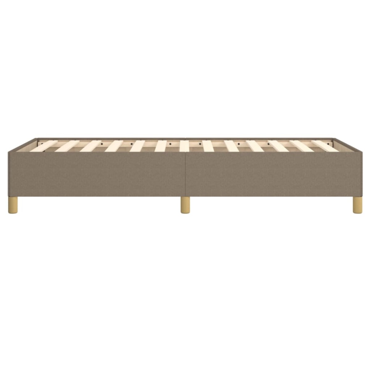 vidaXL Πλαίσιο Κρεβατιού Taupe 90x190 εκ. Υφασμάτινο