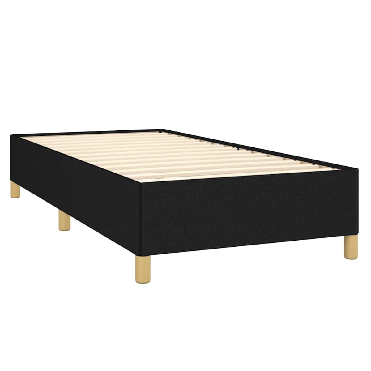 vidaXL Πλαίσιο Κρεβατιού Μαύρο 90x200 εκ. Υφασμάτινο
