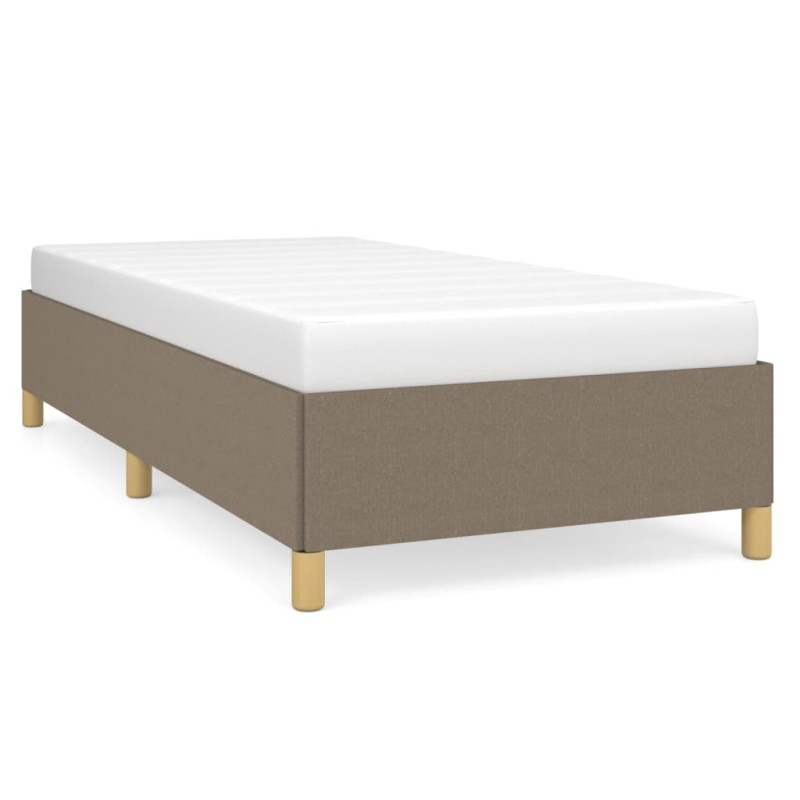 vidaXL Σκελετός Κρεβατιού Χωρίς Στρώμα Taupe 90x200 εκ. Υφασμάτινο