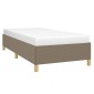 vidaXL Πλαίσιο Κρεβατιού Taupe 90x200 εκ. Υφασμάτινο