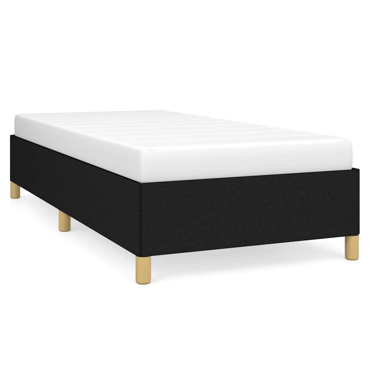vidaXL Πλαίσιο Κρεβατιού Boxspring Μαύρο 100 x 200 εκ. Υφασμάτινο