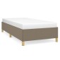 vidaXL Πλαίσιο Κρεβατιού Taupe 100x200 εκ. Υφασμάτινο