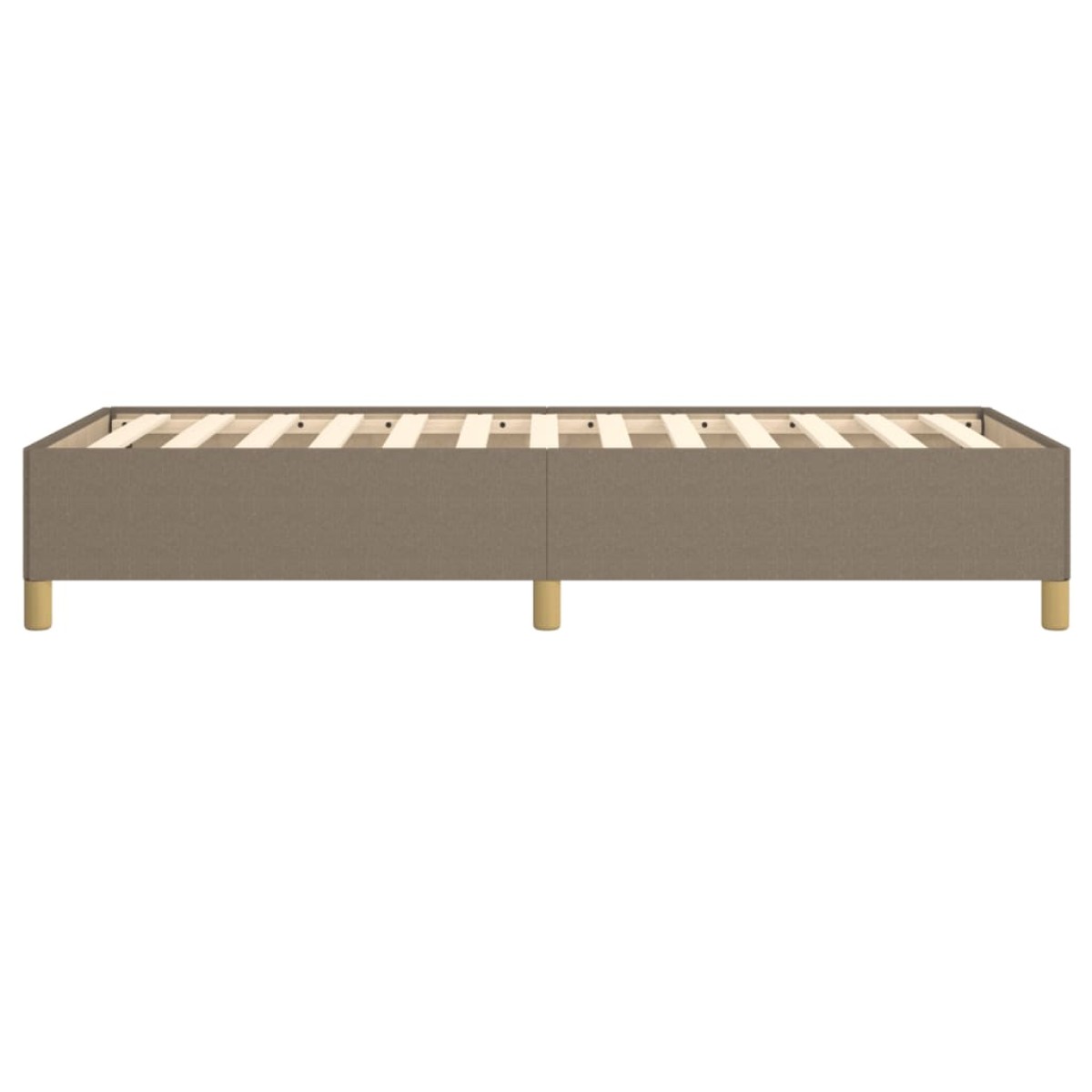 vidaXL Πλαίσιο Κρεβατιού Taupe 100x200 εκ. Υφασμάτινο