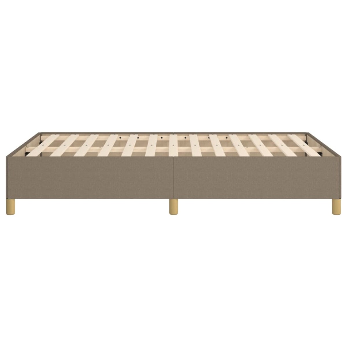vidaXL Πλαίσιο Κρεβατιού Taupe 120x200 εκ. Υφασμάτινο
