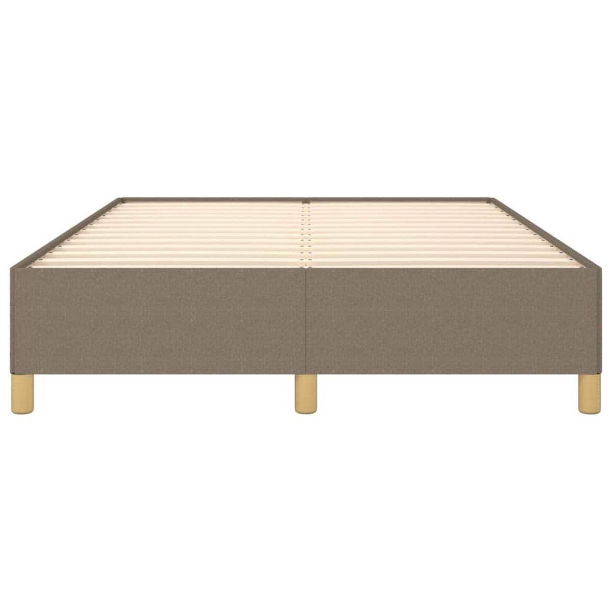 vidaXL Πλαίσιο Κρεβατιού Taupe 140x200 εκ. Υφασμάτινο