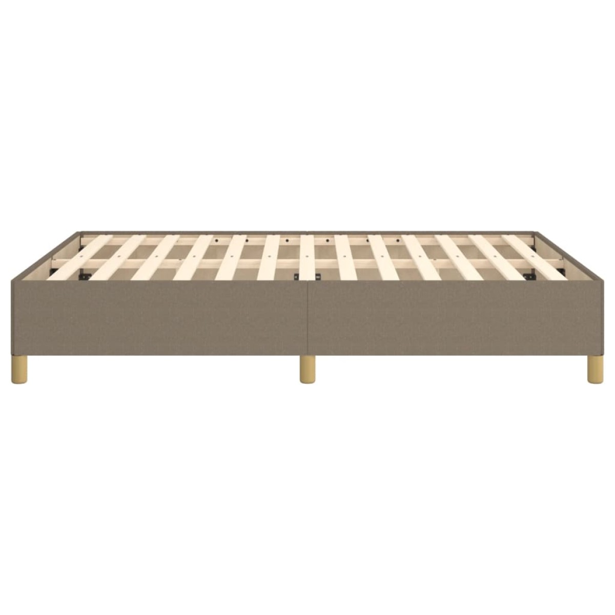vidaXL Πλαίσιο Κρεβατιού Taupe 140x200 εκ. Υφασμάτινο