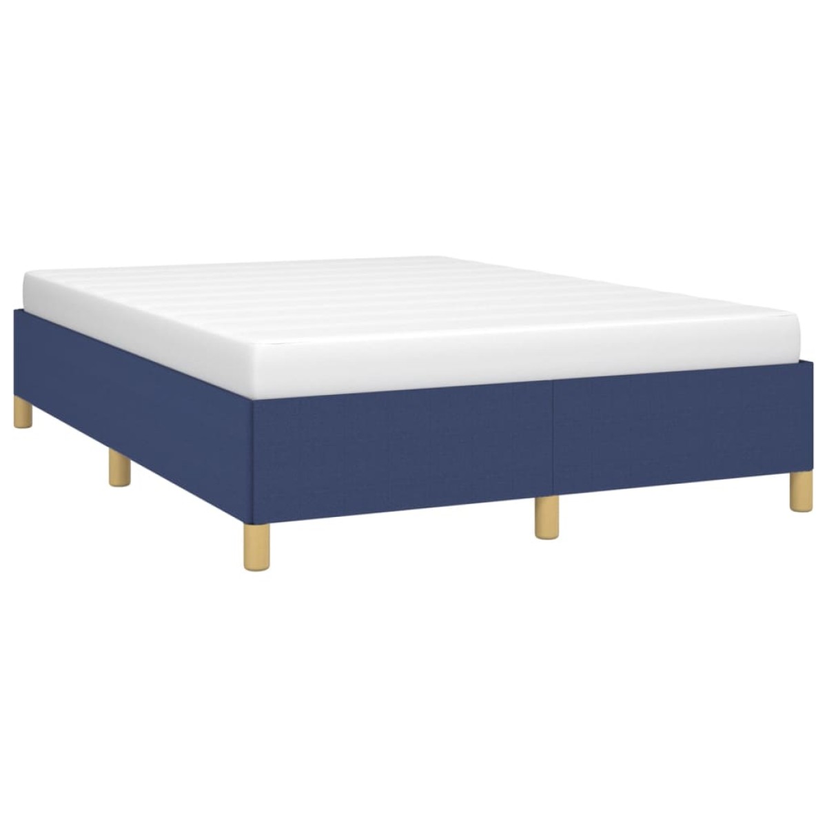 vidaXL Πλαίσιο Κρεβατιού Μπλε 140x200 εκ. Υφασμάτινο