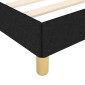 vidaXL Πλαίσιο Κρεβατιού Μαύρο 160x200 εκ. Υφασμάτινο