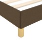 vidaXL Πλαίσιο Κρεβατιού Σκούρο Καφέ 160x200 εκ. Υφασμάτινο