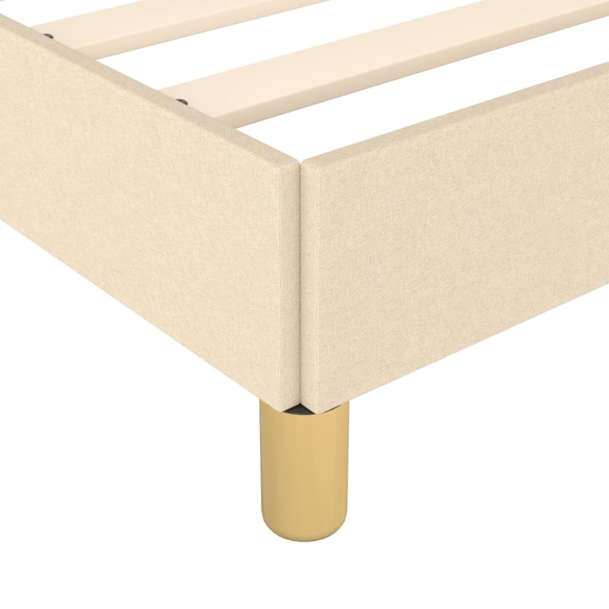 vidaXL Πλαίσιο Κρεβατιού Κρεμ 180x200 εκ. Υφασμάτινο