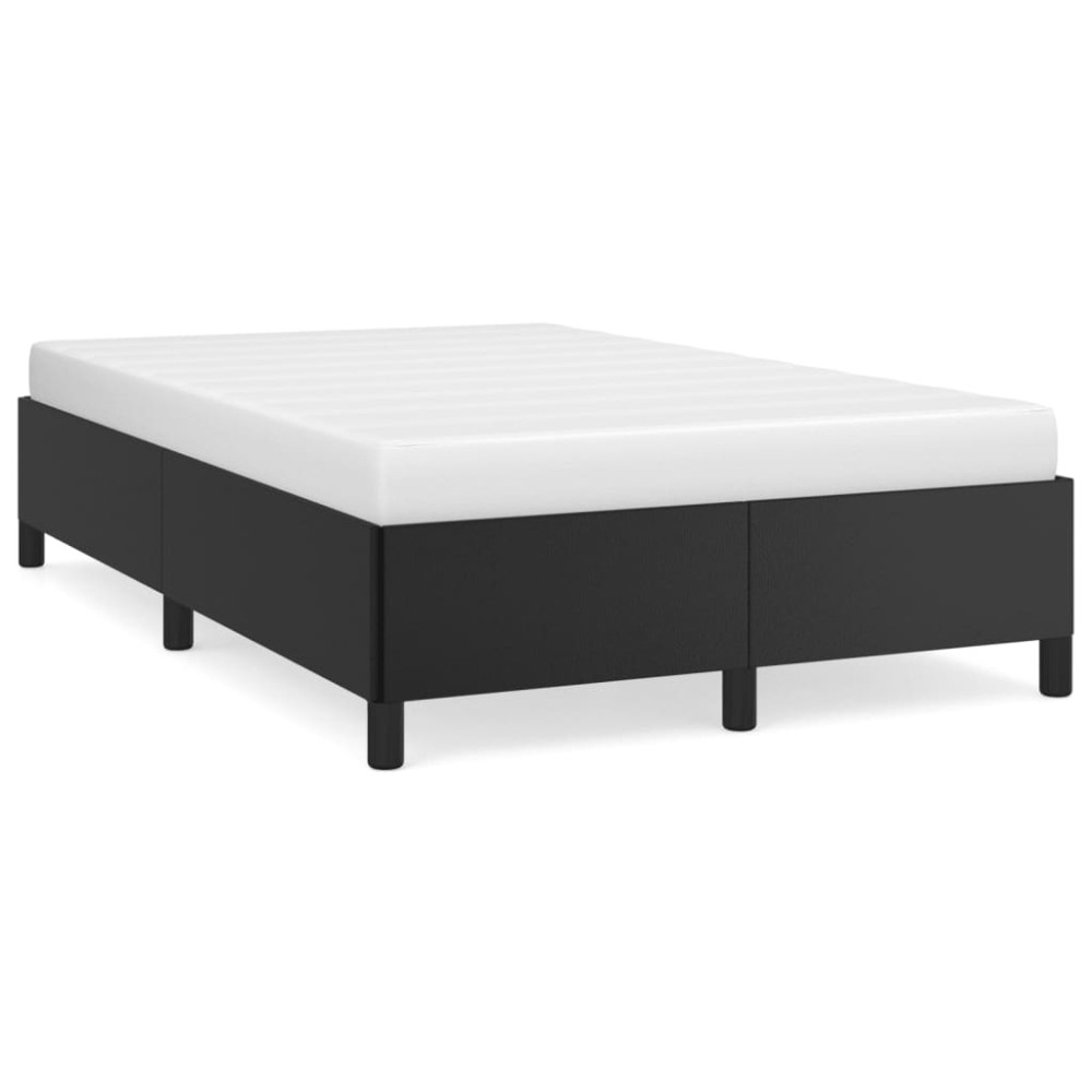 vidaXL Πλαίσιο Κρεβατιού χωρίς Στρώμα Μαύρο 120 x 200 εκ. από Συνθετικό Δέρμα