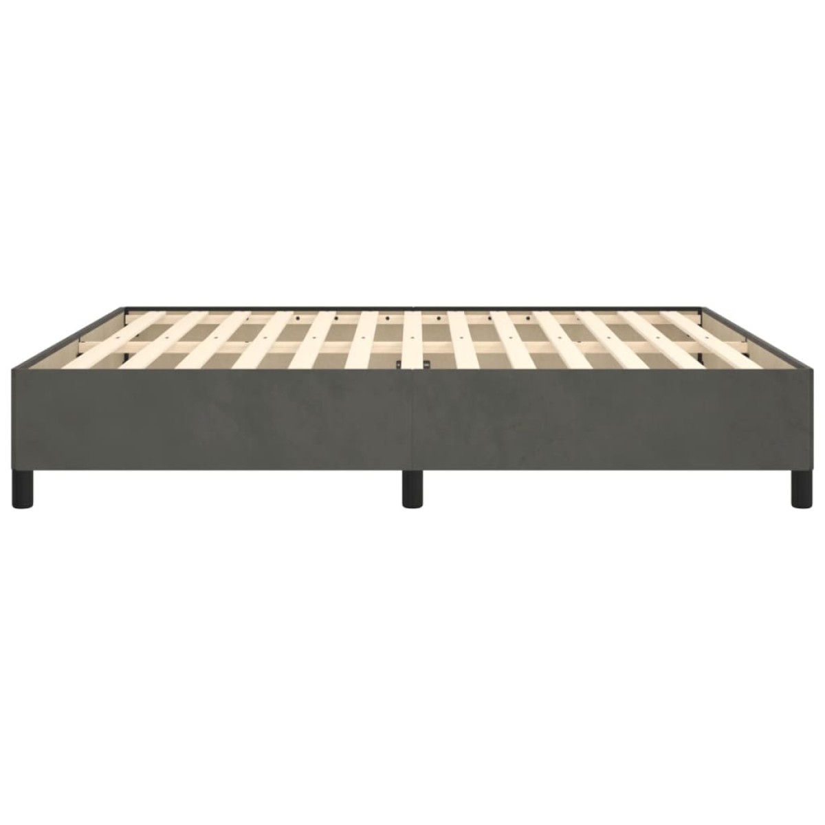 vidaXL Πλαίσιο Κρεβατιού Σκούρο Γκρι 160x200 εκ. Βελούδινο