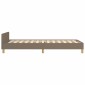 vidaXL Πλαίσιο Κρεβατιού με Κεφαλάρι Taupe 90x200 εκ. Υφασμάτινο