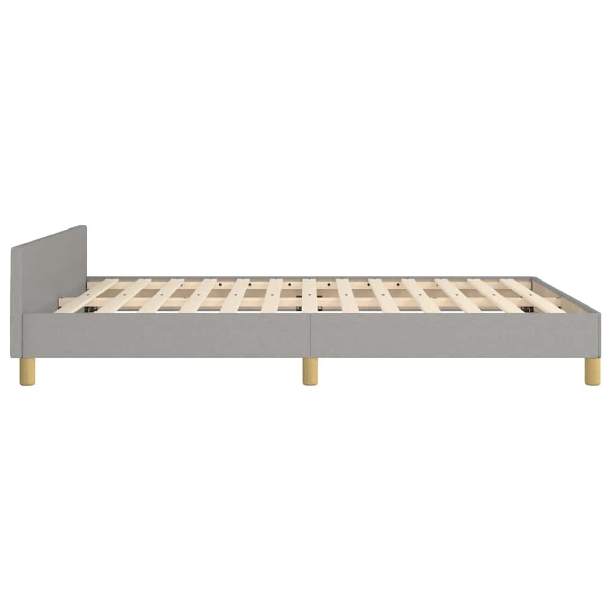 vidaXL Πλαίσιο Κρεβατιού με Κεφαλάρι Αν. Γκρι 140x200 εκ. Υφασμάτινο