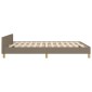 vidaXL Πλαίσιο Κρεβατιού με Κεφαλάρι Taupe 140x200 εκ. Υφασμάτινο