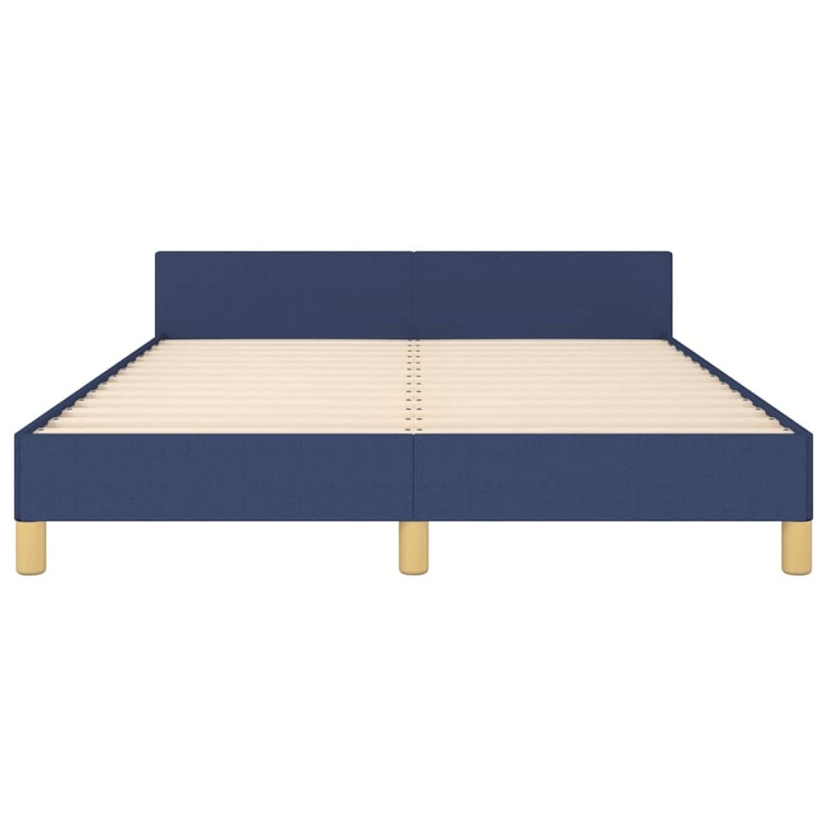 vidaXL Πλαίσιο Κρεβατιού με Κεφαλάρι Μπλε 140x200 εκ. Υφασμάτινο