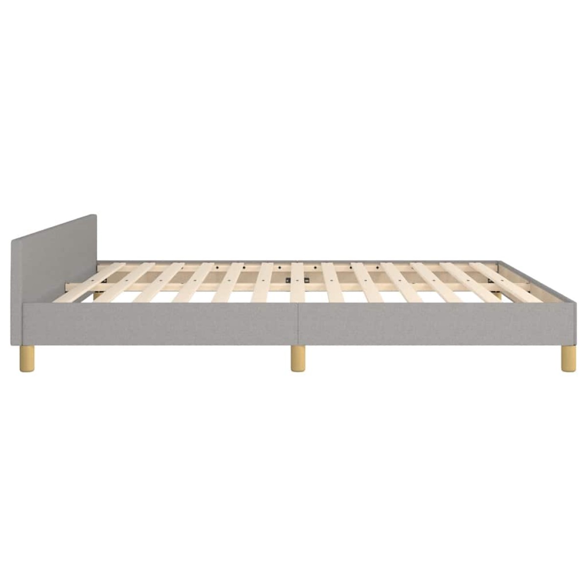 vidaXL Πλαίσιο Κρεβατιού με Κεφαλάρι Αν. Γκρι 180x200 εκ. Υφασμάτινο
