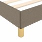 vidaXL Πλαίσιο Κρεβατιού με Κεφαλάρι Taupe 180x200 εκ. Υφασμάτινο