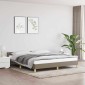 vidaXL Πλαίσιο Κρεβατιού με Κεφαλάρι Taupe 180x200 εκ. Υφασμάτινο