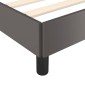 vidaXL Πλαίσιο Κρεβατιού με Κεφαλάρι Γκρι 90x190 εκ. Συνθετικό Δέρμα