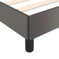 vidaXL Πλαίσιο Κρεβατιού με Κεφαλάρι Γκρι 140x200 εκ. Συνθετικό Δέρμα