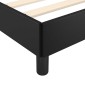 vidaXL Πλαίσιο Κρεβατιού με Κεφαλάρι Μαύρο 180x200 εκ. Συνθετικό Δέρμα